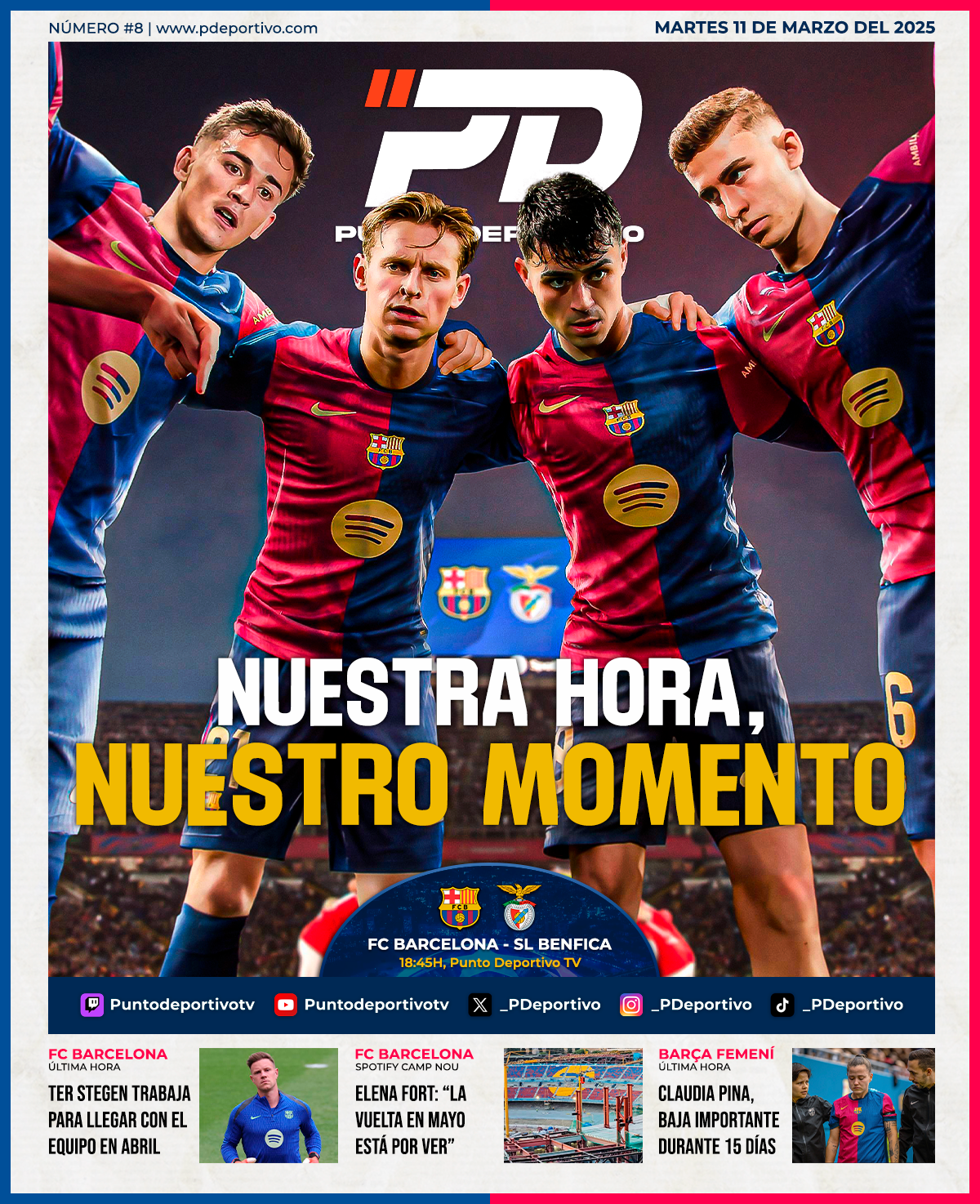 Portada editorial de Punto Deportivo, número 8
